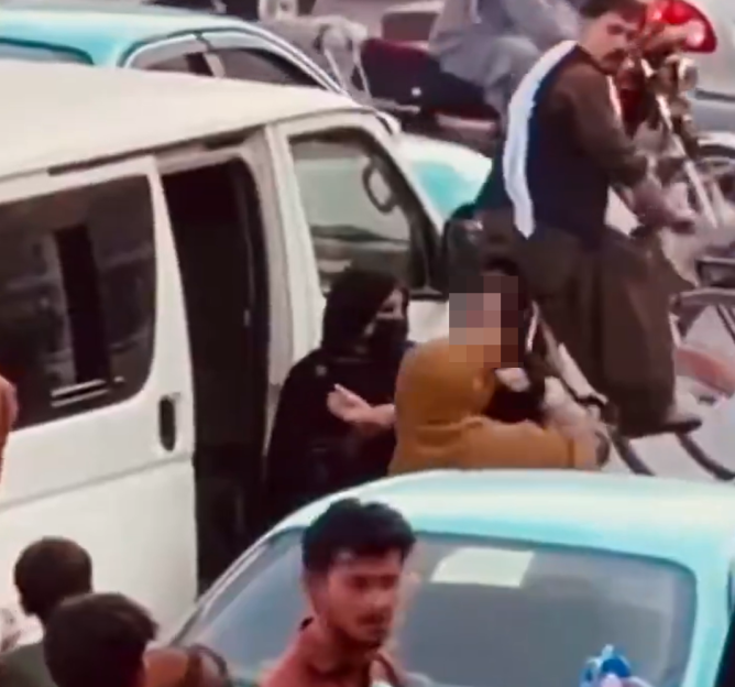 Shocking moment Taliban’s morality police beat women as they drag 20 ‘rule breakers’ off streets in latest crackdown