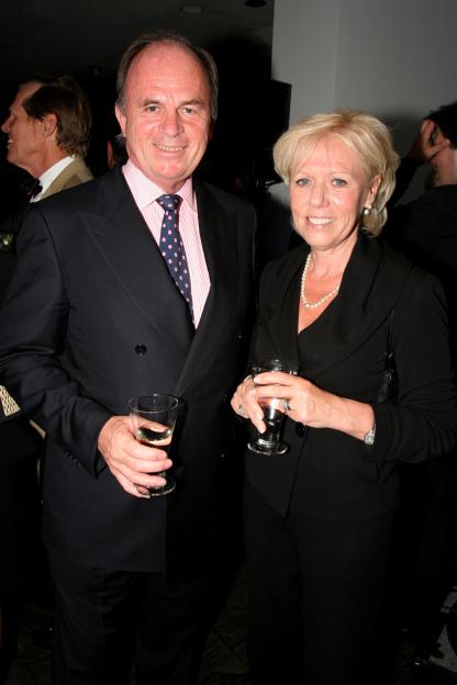 Sir Fraser Morrison and Lady Morrison attend the RMJM & Hillier merger celebration.