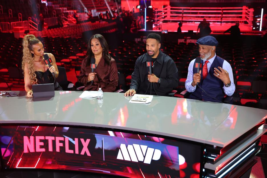 Kate Scott Wows Fans in Dazzling Outfit Featuring a 'See-Through' Corset During Jake Paul-Anthony Joshua Broadcast