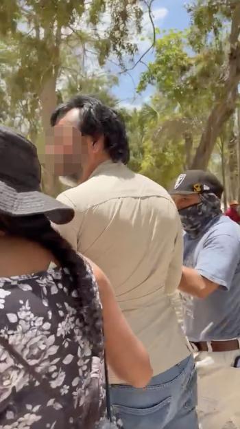VIDEO: Idiot tourists caught brazenly scaling ancient pyramid