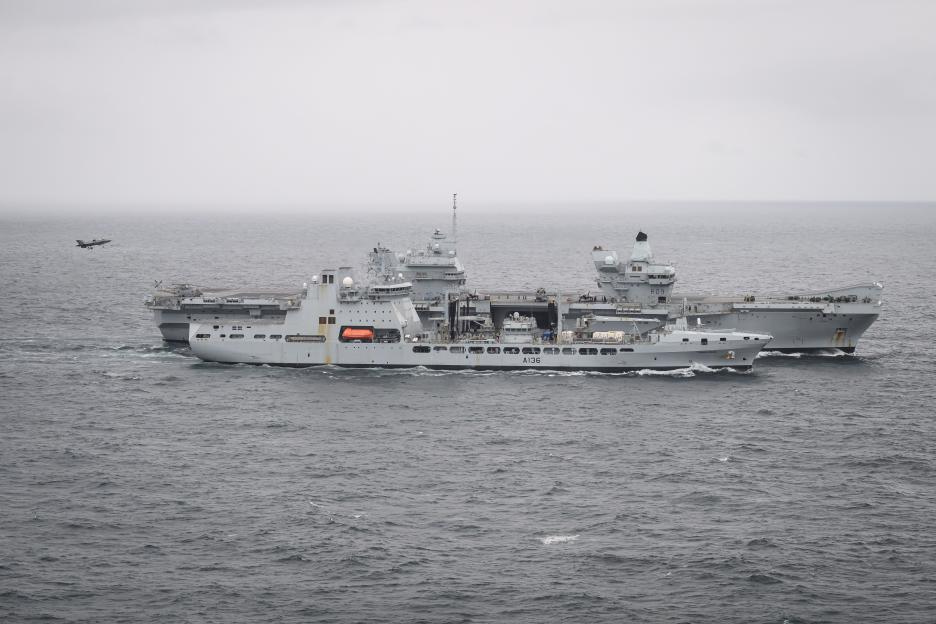 Russian Warplane Deploys Buoys Near Royal Navy Carrier in 'Unsafe and Unprofessional' Display of Power