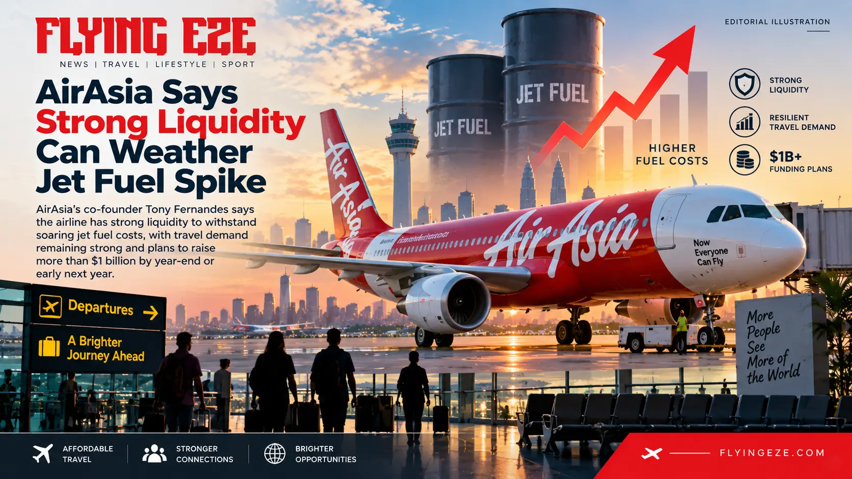 AirAsia Says Strong Liquidity Can Weather Jet Fuel Cost Spike