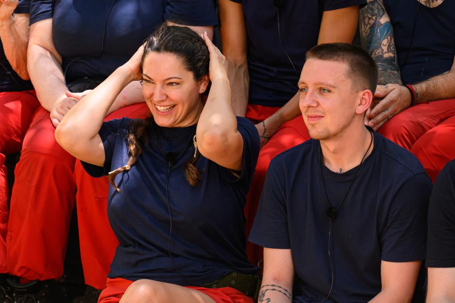 Kelly Brook and Aitch on 'I'm a Celebrity... Get Me Out of Here!' in Australia.