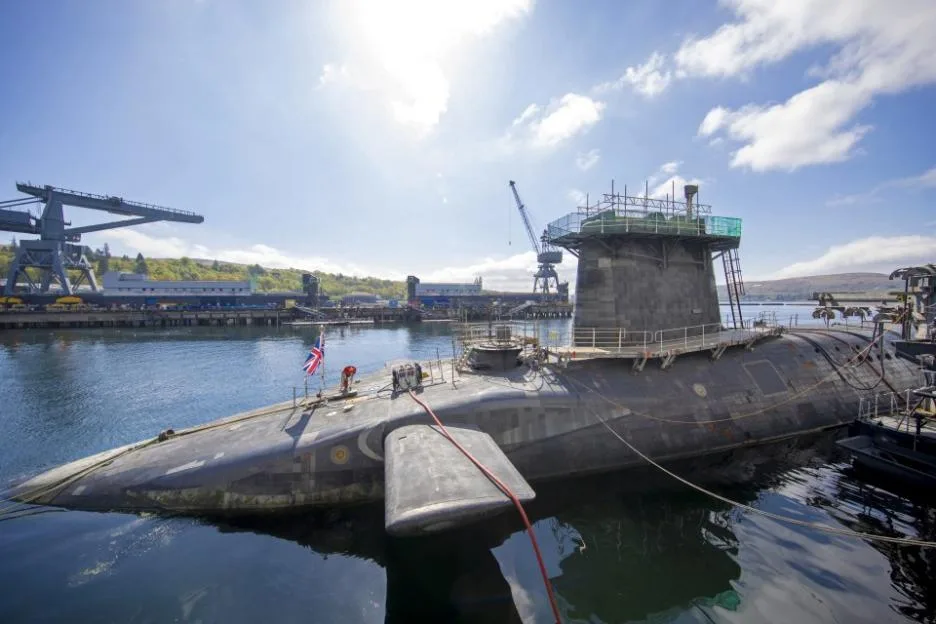 Britain’s nuclear submarines fleet’s only defence against air attacks revealed as FIRE HOSES despite Putin drone threat