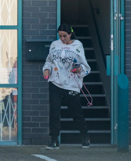 Excl - Katie Price at Community Service