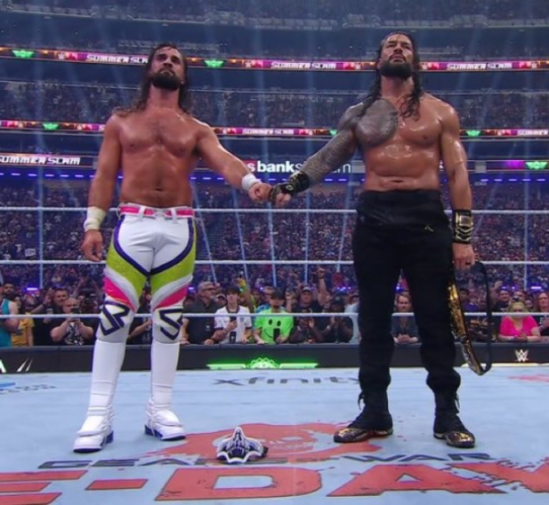 WWE SummerSlam Night Two Highlights: Roman Reigns Triumphs Over Seth Rollins in a Legendary Showdown