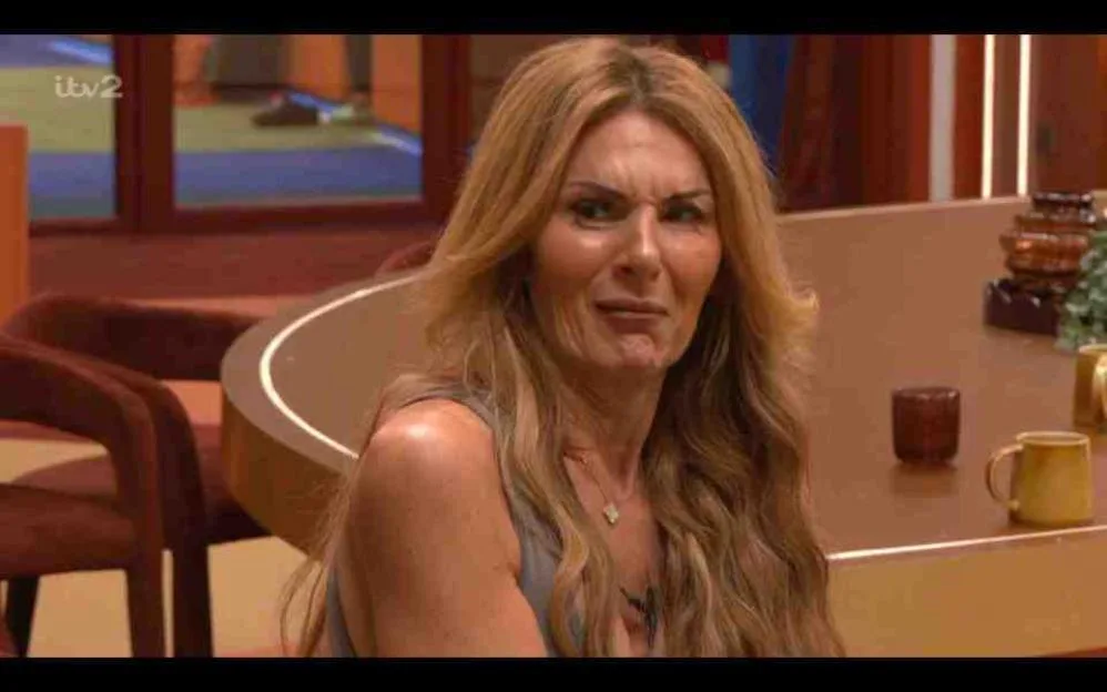 Rochelle with a disgusted facial expression in the Big Brother house.