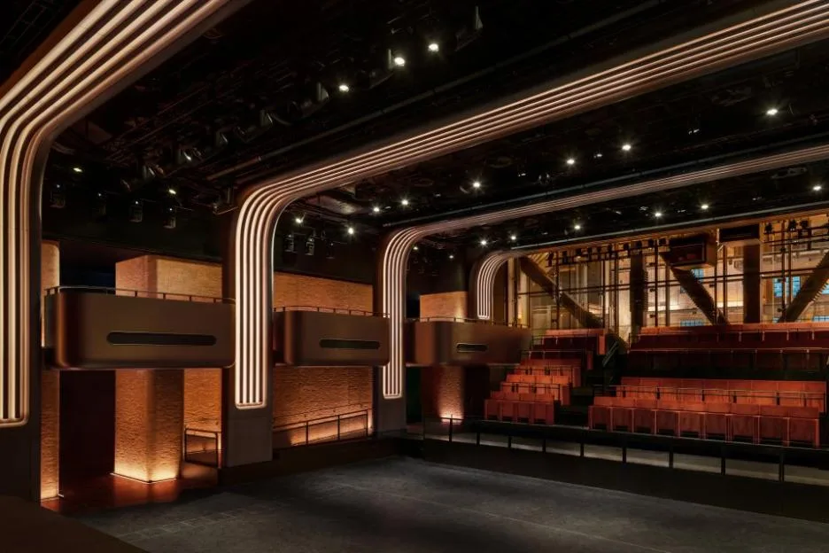 Interior of the Apple Music Hall event space.