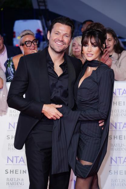 Michelle Keegan and Mark Wright on the red carpet.