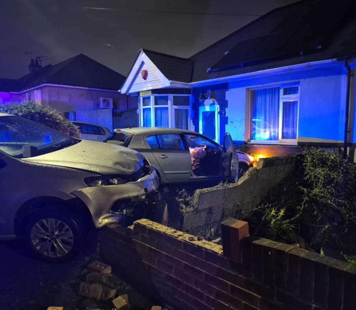 Shocking Moment: Drunk Driving Mom Crashes into Parked Car and Hits House While Heading to Pick Up Kids