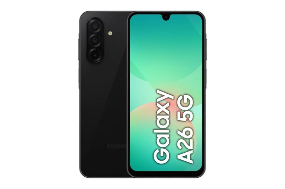 Samsung Galaxy A26 5G smartphone.