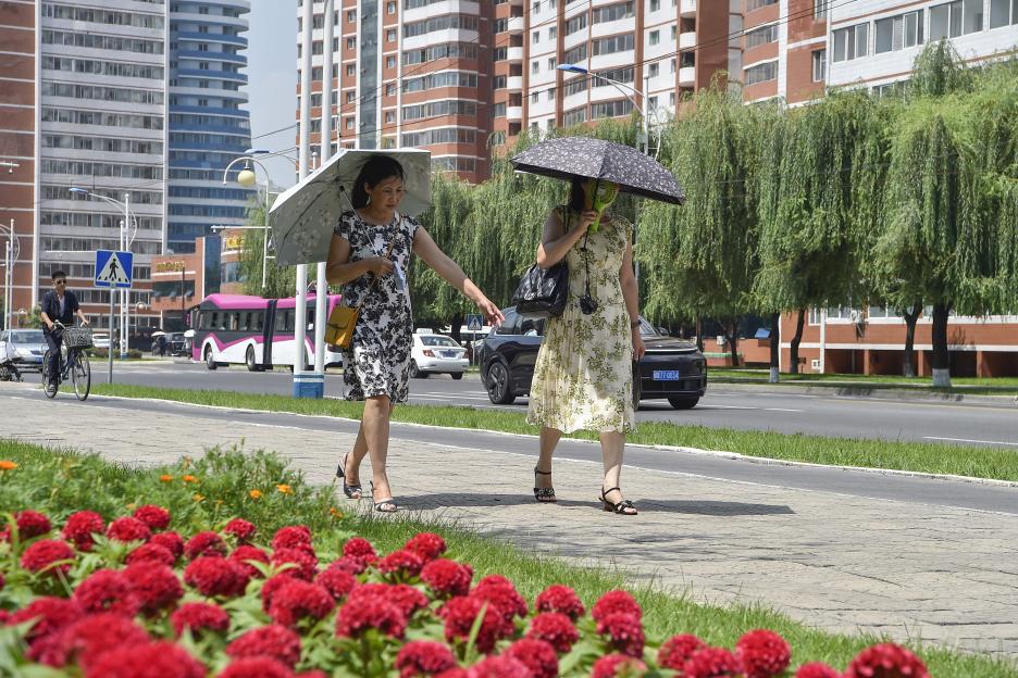 NKOREA-WEATHER-HEAT