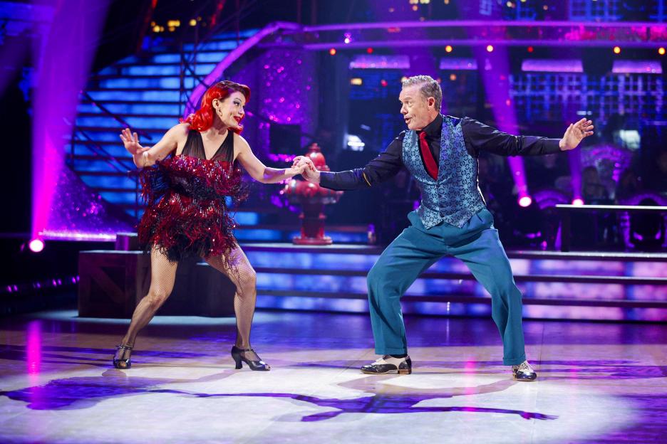 Dianne Buswell and Stefan Dennis dance on Strictly Come Dancing.