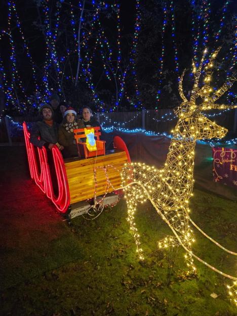 Tristan Cork's Christmas lights display in honour of his late son Finnbar Cork.