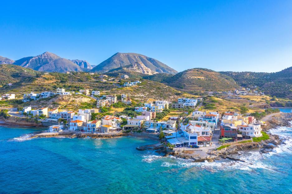 Small traditional fishing village of Mochlos, Crete, Greece.