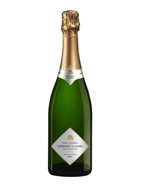 Bottle of Prince Alexandre Crémant de Loire Brut.