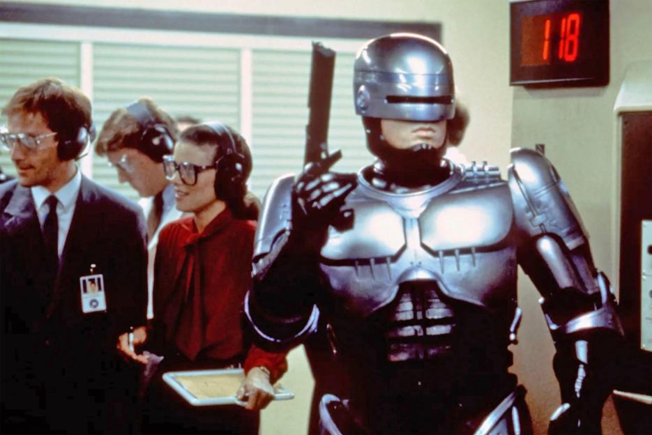 RoboCop from the 1987 film with Peter Weller in the titular role.