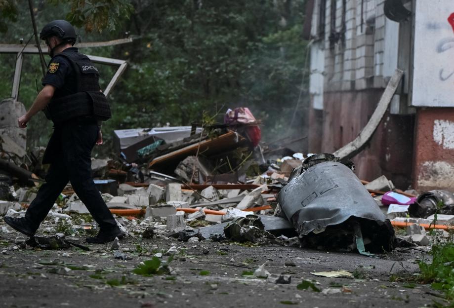 Russian missile strike in Lviv