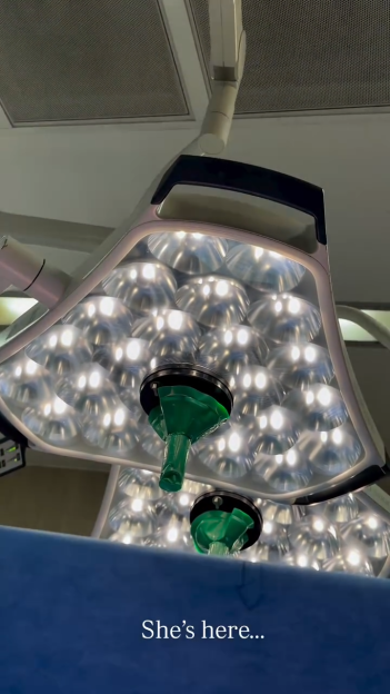 Operating room lights.