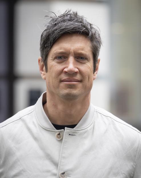 Vernon Kay arriving for his Radio 2 show.