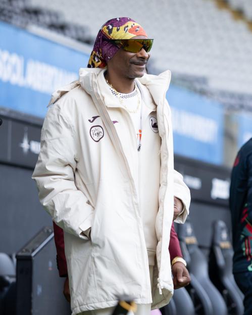 Snoop Dogg Makes Stylish Debut in Swansea to Watch Preston Match After Investing in the Club