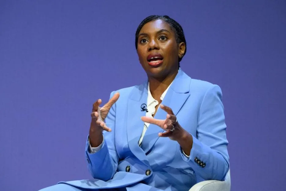 Kemi Badenoch MP speaking at the Conservative Party annual conference.