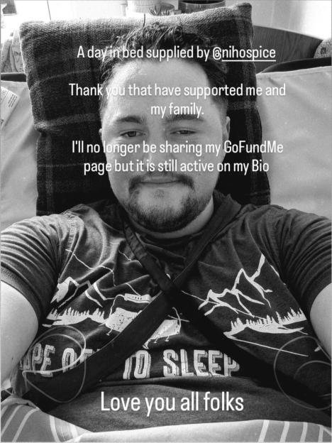 '28-Year-Old BBC Star Finnian Garbutt Shares Heartfelt Update from His Hospice Bed'