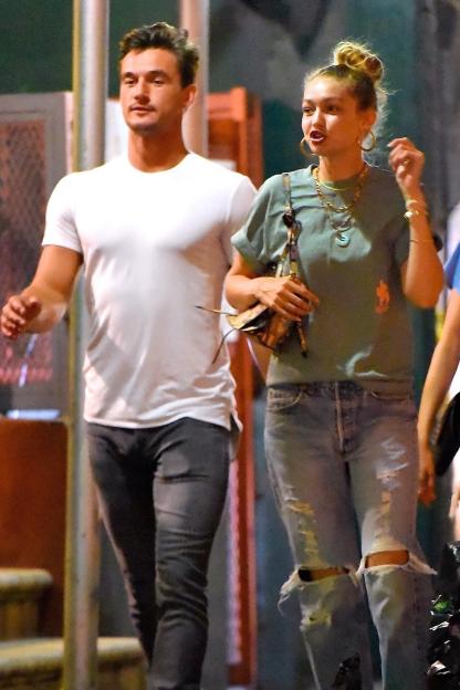 *EXCLUSIVE* Gigi Hadid and Tyler Cameron leave Le Turtle Restaurant in Manhattan