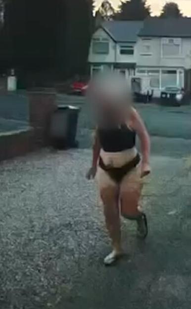 Strange Scene: Half-Naked Woman in Underwear and Flip Flops Steals Milk Bottles from Family's Doorstep