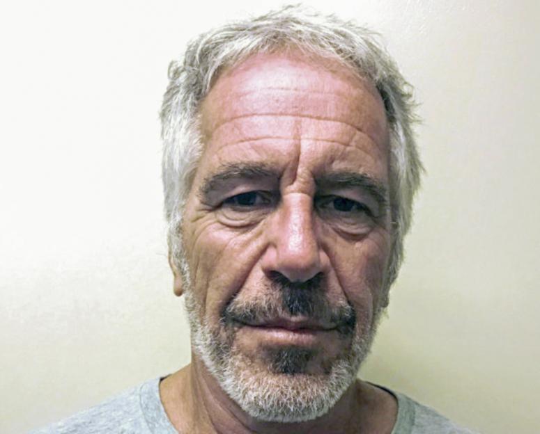 Jeffrey Epstein's mug shot.