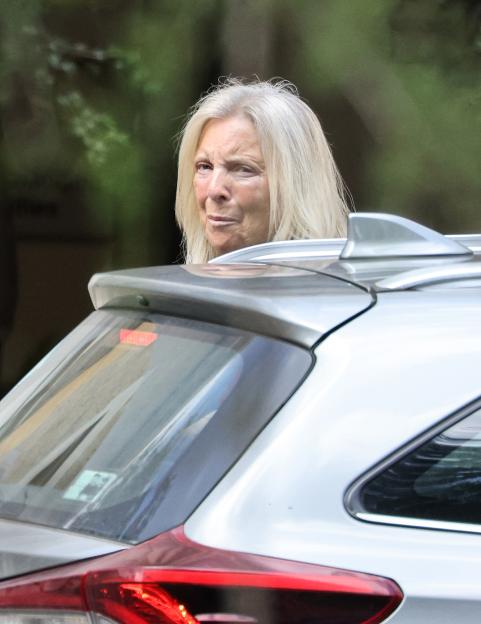 Kim Benstock arriving at Snaresbrook Crown Court.