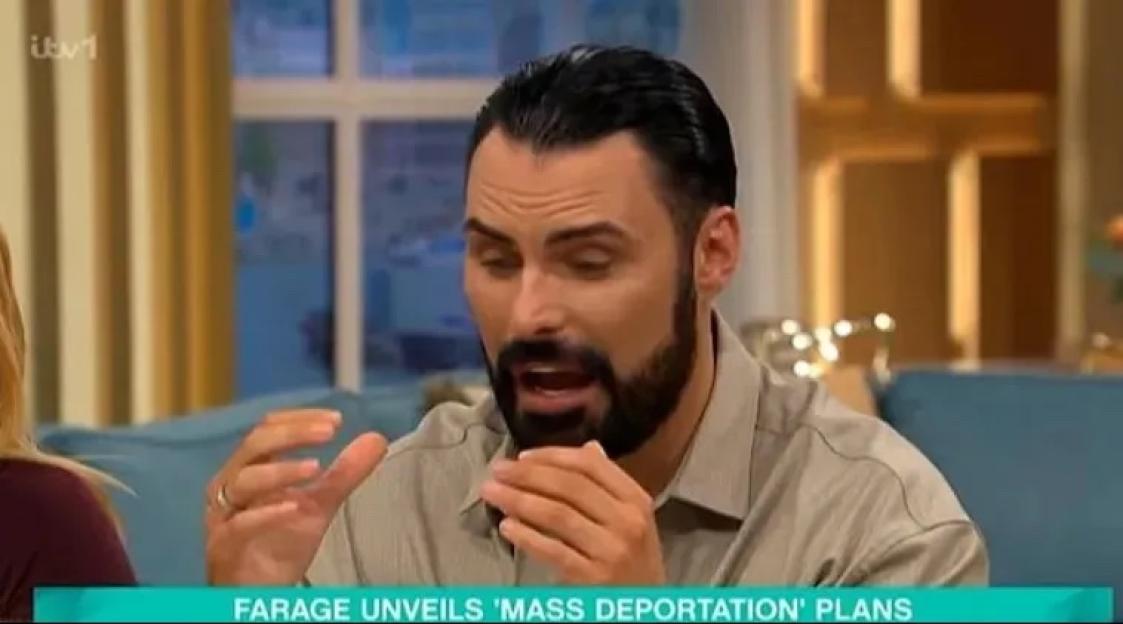 Rylan Clark gestures with his hands while speaking on "This Morning."