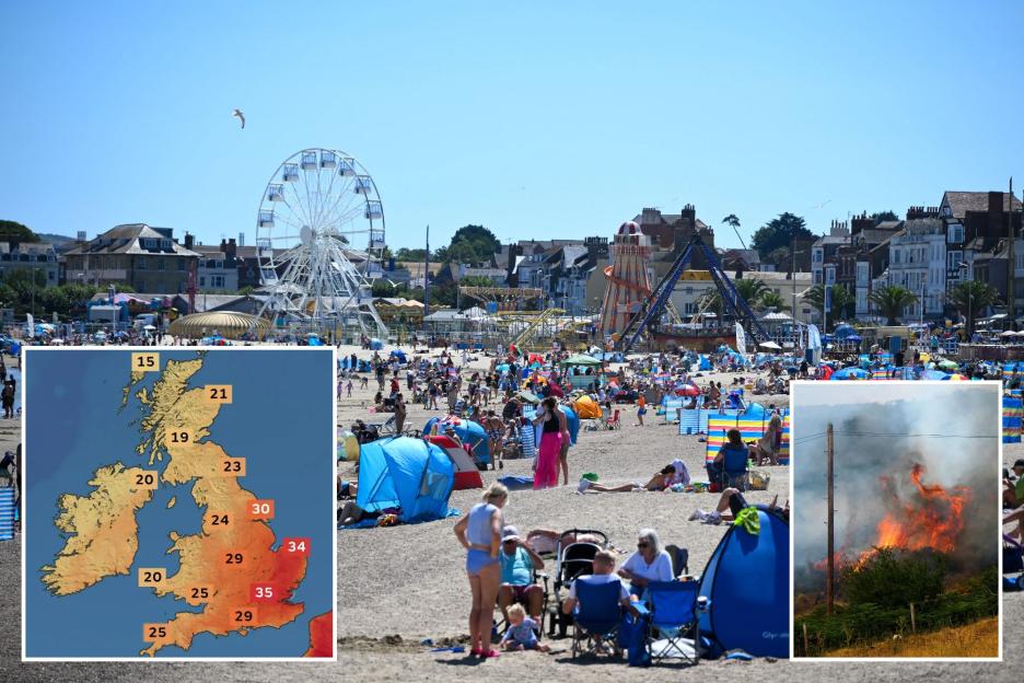 Brits Set to Sizzle at 35°C Today: Hottest Day of the Week Amid Fourth Heatwave and Warnings Issued!