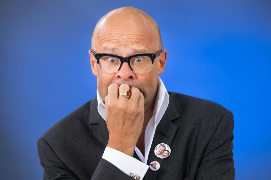 Harry Hill at a photocall.