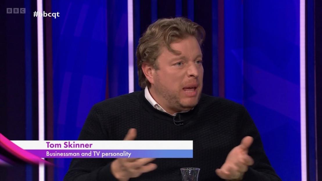 Tom Skinner talking on Question Time.