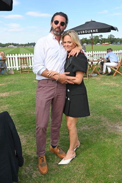 Alistair Garner and Emily Atack attend The Hurlingham Polo Association International Day.