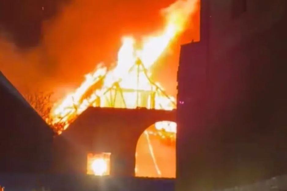 Huge Blaze Engulfs West London Church as Firefighters Battle Flames and Road Closures Implemented