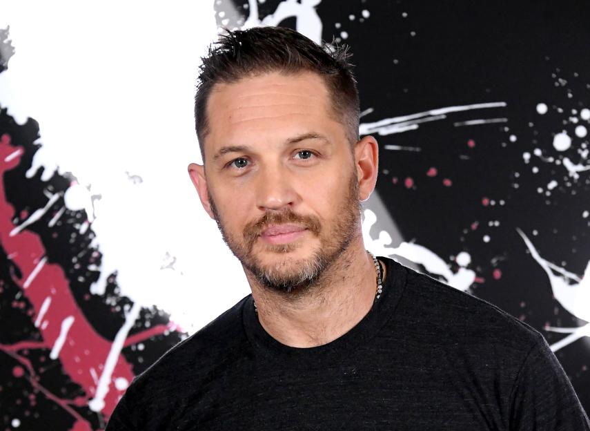 Tom Hardy at a photo call for "Venom."