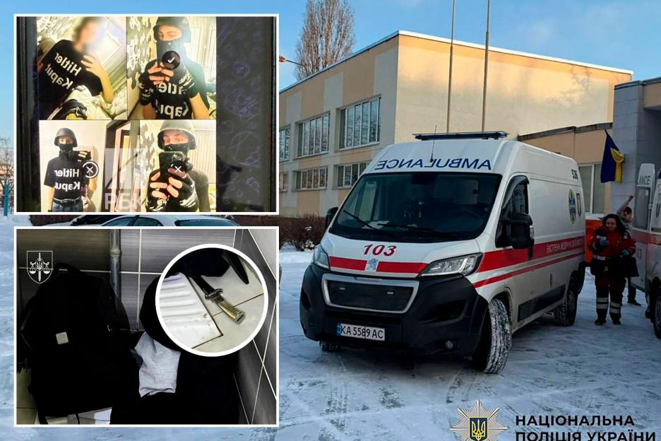 Teen in Hitler T-Shirt Goes on Rampage in School Knife Attack, Leaving Two Injured - Police Investigate Possible Russian Connection