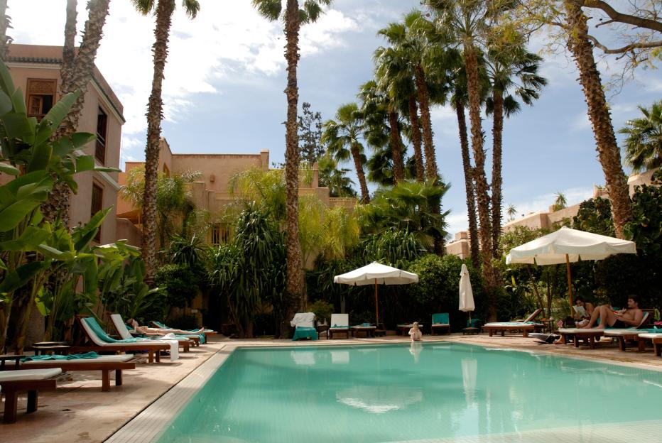 Swimming pool Les Jardins de la Medina Quartier de la Kasbah Marrakesh Marrakech Morocco North Africa