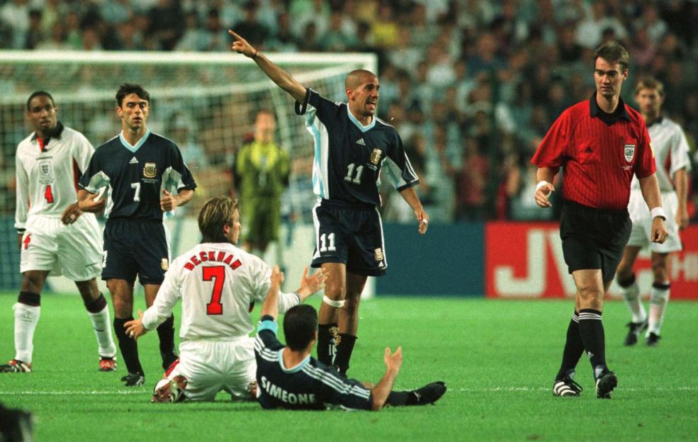 England V Colombia Group Match During The 1998 World Cup In France