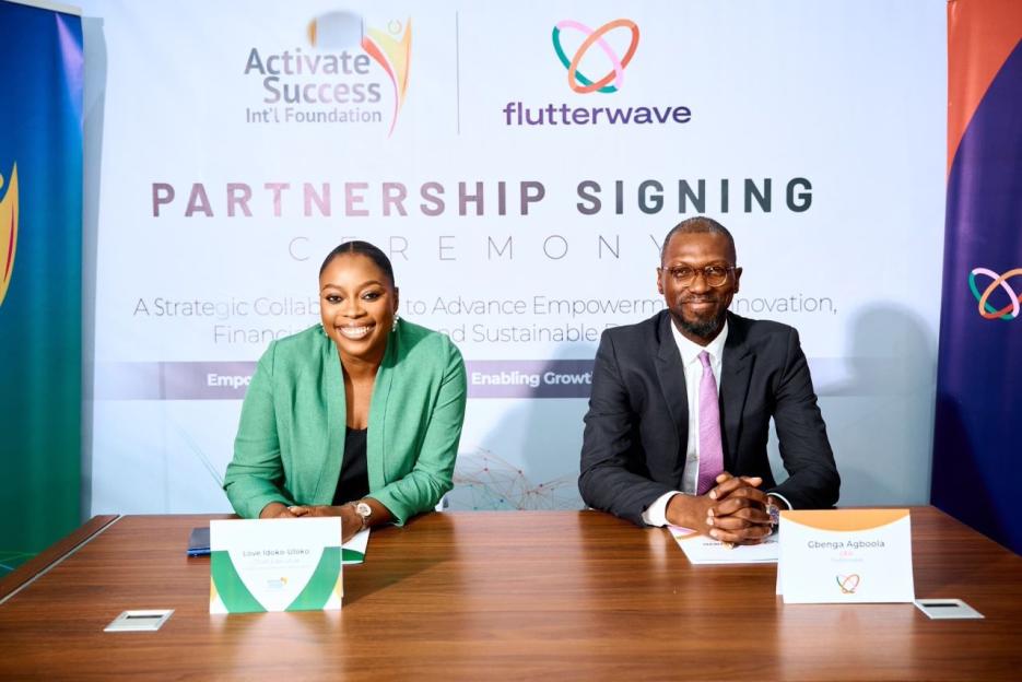 Flutterwave Teams Up with Activate Success International Foundation to Boost Youth Entrepreneurship and Financial Inclusion in Nigeria