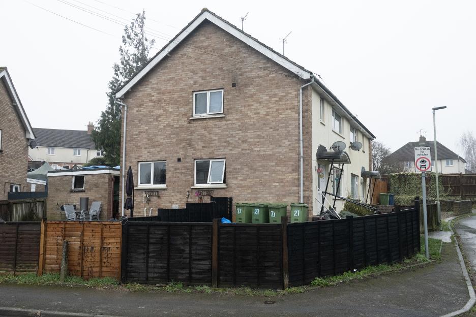 The home of Amanda Wixon in Dispenser Road, Tewkesbury, Gloucestershire.