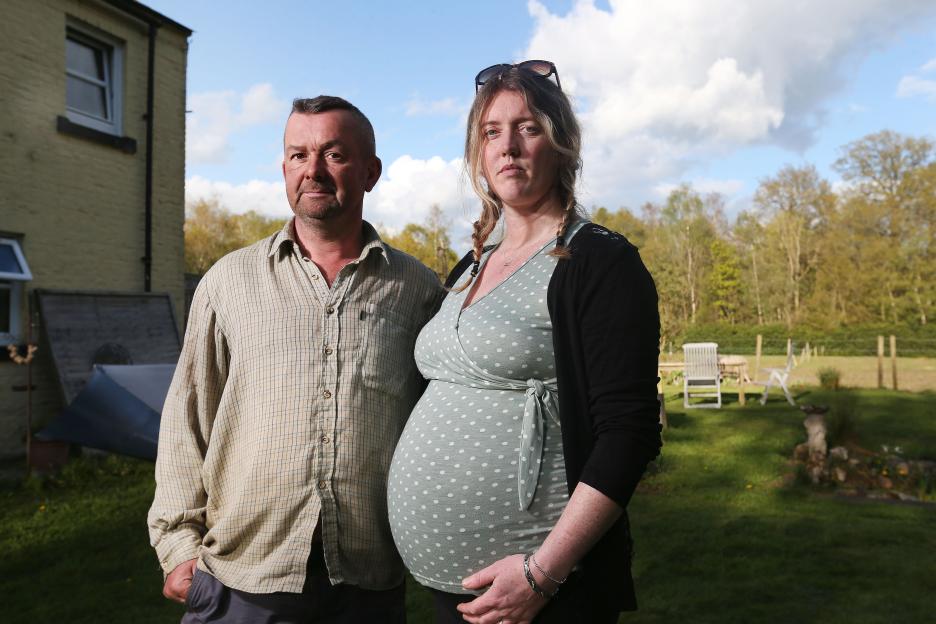 Glenn and Rachel Shaw, who live near the Rockcliffe landfill site.