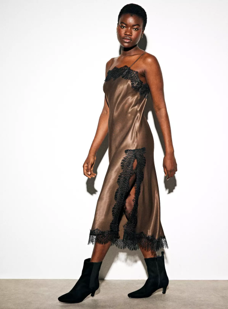 Shoppers Flock to Sainsbury’s for ‘Gorgeous’ Reversible Satin Dress Perfect for Effortless Christmas Style!