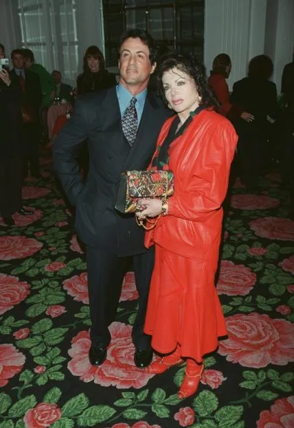Sylvester Stallone and his mother, Jackie Stallone, at the 57th Golden Apple Awards in Los Angeles.