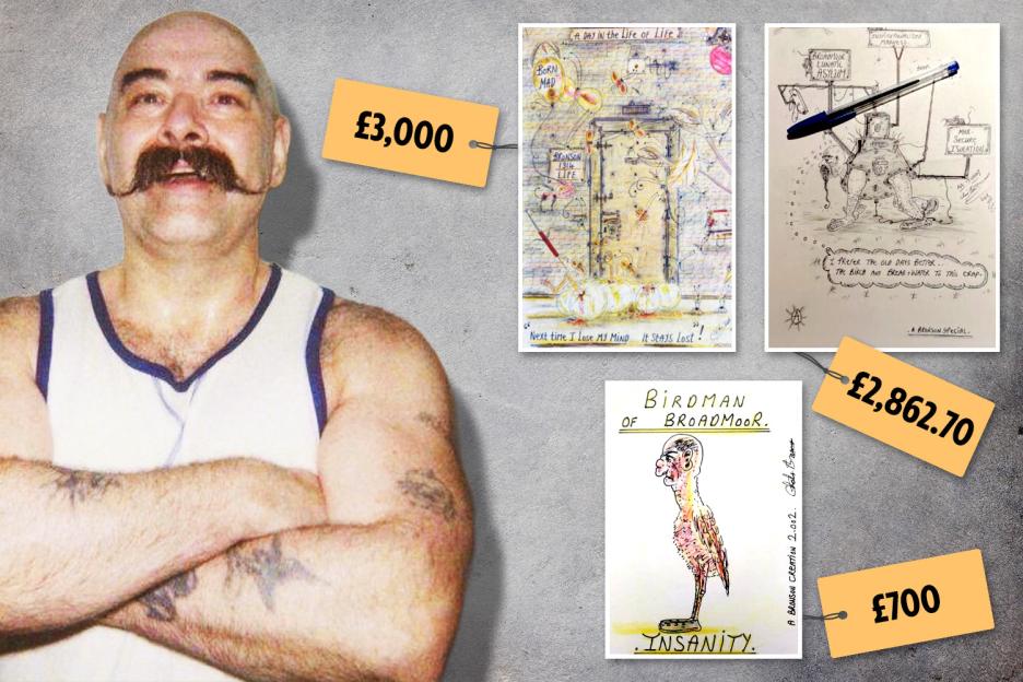 Britain's Infamous Inmate Charles Bronson Furious Over Private Letters and Artwork Sold on eBay