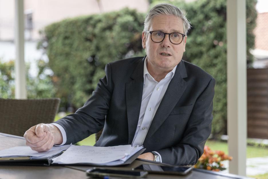 Prime Minister Keir Starmer during an interview.