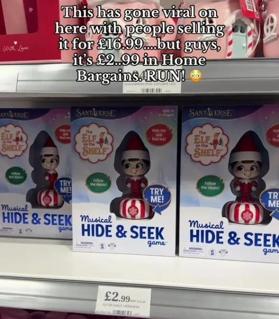 Parents are Racing to Home Bargains for the Viral £2.99 Elf on the Shelf Game – Perfect Stocking Stuffer!