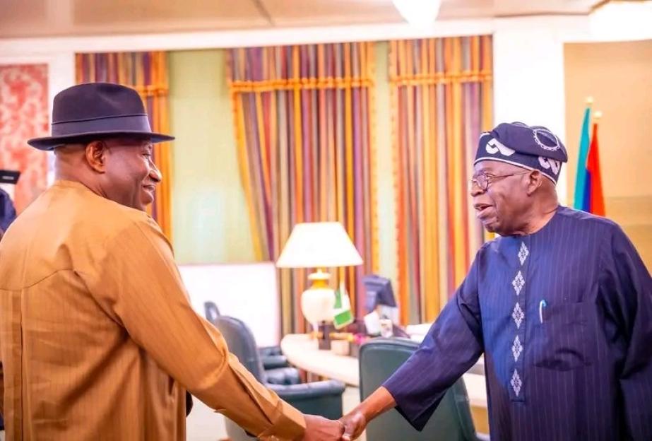 Goodluck Jonathan Makes a Special Visit to Tinubu in Abuja (See Photos)